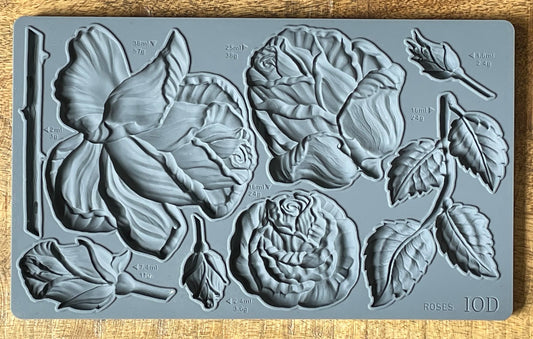 Roses IOD Decor Mould